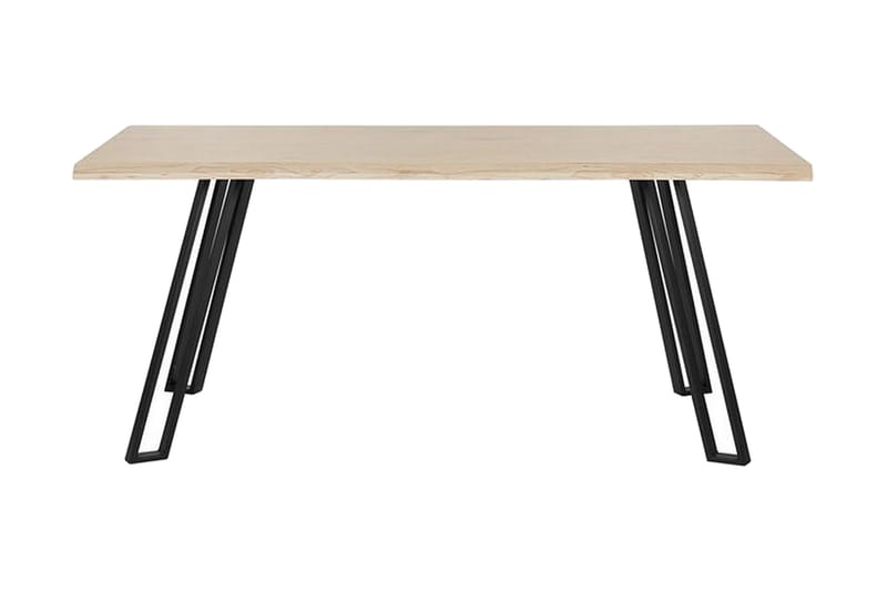 Joyl Rektangulärt Matbord 180x90 cm i Ek med Metallfinish, Beige