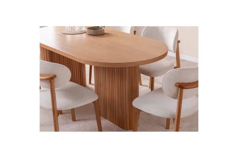 Matbord Karela Bok - Mediumfärgat trä - Möbler - Matplats - Matbord & köksbord