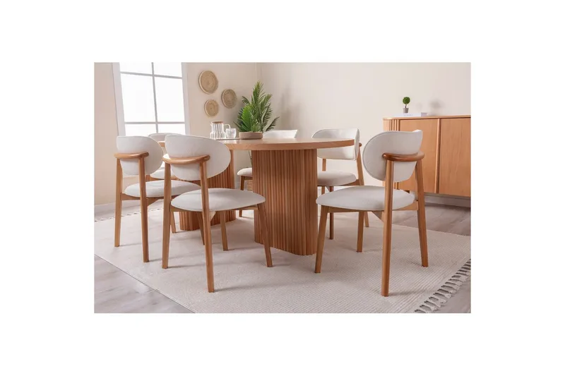 Matbord Karela Bok - Mediumfärgat trä - Möbler - Matplats - Matbord & köksbord