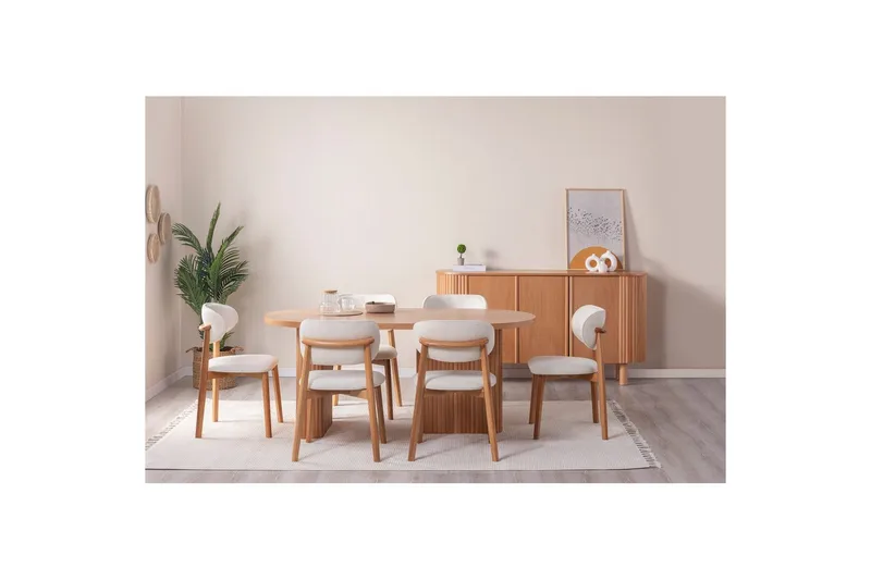 Matbord Karela Bok - Mediumfärgat trä - Möbler - Matplats - Matbord & köksbord