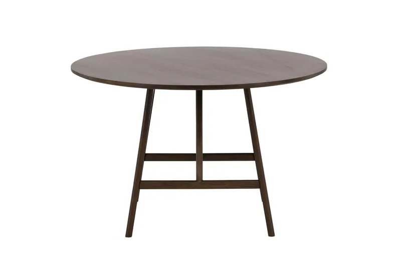 Kaseidon Litet Runt Matbord 100 cm med Trä- och Valnötsutseende - Brun - Möbler - Matplats - Matbord & köksbord