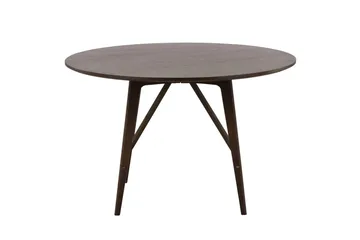 Kaseidon Litet Runt Matbord 100 cm med Trä- och Valnötsutseende - Brun - Möbler - Matplats - Matbord & köksbord