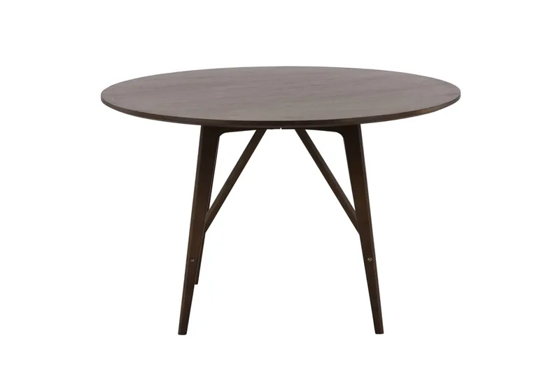 Kaseidon Litet Runt Matbord 100 cm med Trä- och Valnötsutseende - Brun - Möbler - Matplats - Matbord & köksbord