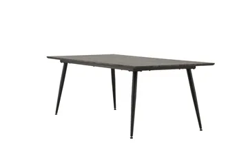 Keholmen Stort Rektangulärt Matbord 220 cm med Valnöts- och Metallutseende - Brun - Möbler - Matplats - Matbord & köksbord