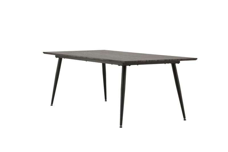 Keholmen Stort Rektangulärt Matbord 220 cm med Valnöts- och Metallutseende - Brun - Möbler - Matplats - Matbord & köksbord