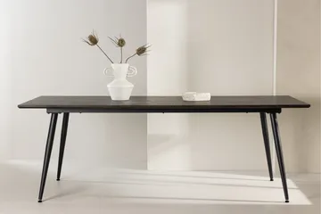 Keholmen Stort Rektangulärt Matbord 220 cm med Valnöts- och Metallutseende - Brun - Möbler - Matplats - Matbord & köksbord
