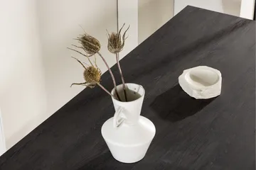 Keholmen Stort Rektangulärt Matbord 220 cm med Valnöts- och Metallutseende - Brun - Möbler - Matplats - Matbord & köksbord