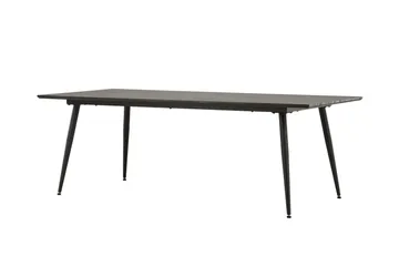Keholmen Stort Rektangulärt Matbord 220 cm med Valnöts- och Metallutseende - Brun - Möbler - Matplats - Matbord & köksbord