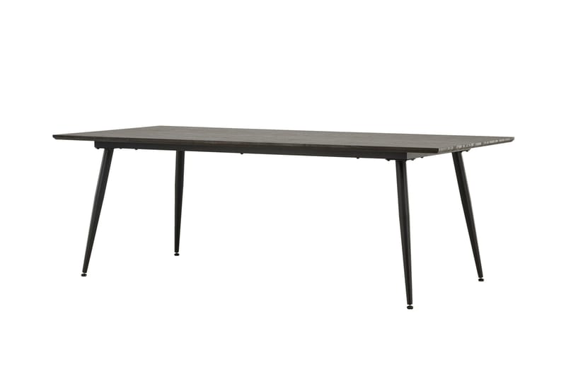 Keholmen Stort Rektangulärt Matbord 220 cm med Valnöts- och Metallutseende - Brun - Möbler - Matplats - Matbord & köksbord