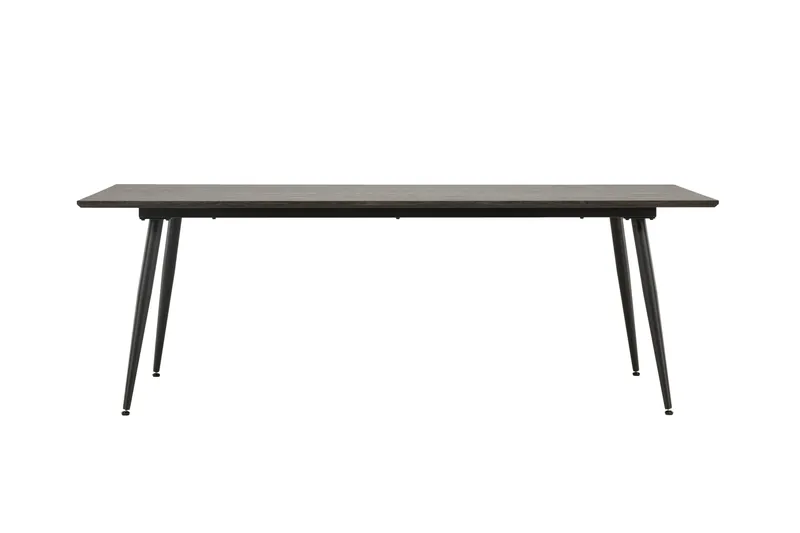 Keholmen Stort Rektangulärt Matbord 220 cm med Valnöts- och Metallutseende, Brun