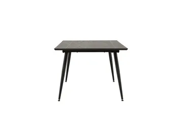 Keholmen Stort Rektangulärt Matbord 220 cm med Valnöts- och Metallutseende - Brun - Möbler - Matplats - Matbord & köksbord