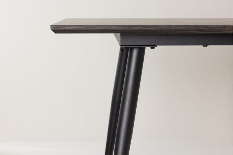 Keholmen Stort Rektangulärt Matbord 220 cm med Valnöts- och Metallutseende - Brun - Möbler - Matplats - Matbord & köksbord