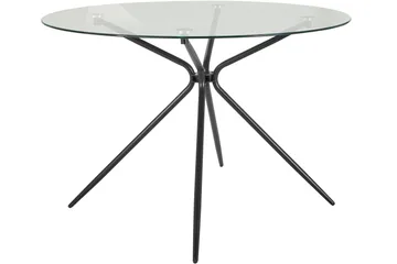 Kingsnorth Matbord Runt 110 cm - Svart - Möbler - Matplats - Matbord & köksbord