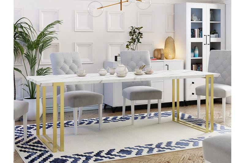 Kintore Matbord 80 cm - Guld - Möbler - Matplats - Matbord & köksbord