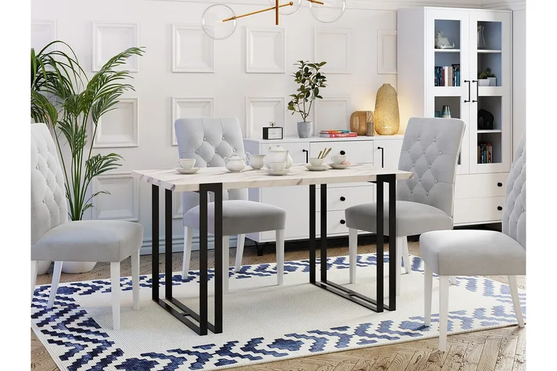 Kintore Matbord 80 cm - Svart - Möbler - Matplats - Matbord & köksbord