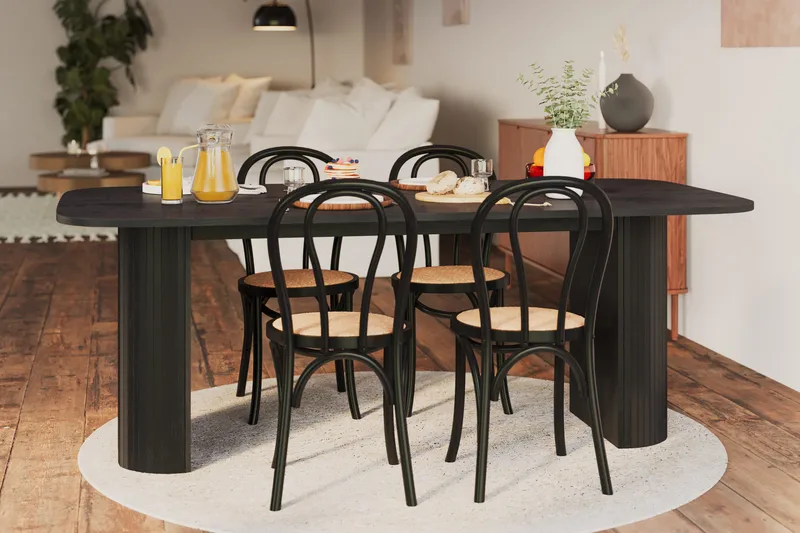 Kopparbo Matbord 200 cm - Svart trä - Möbler - Matplats - Matbord & köksbord