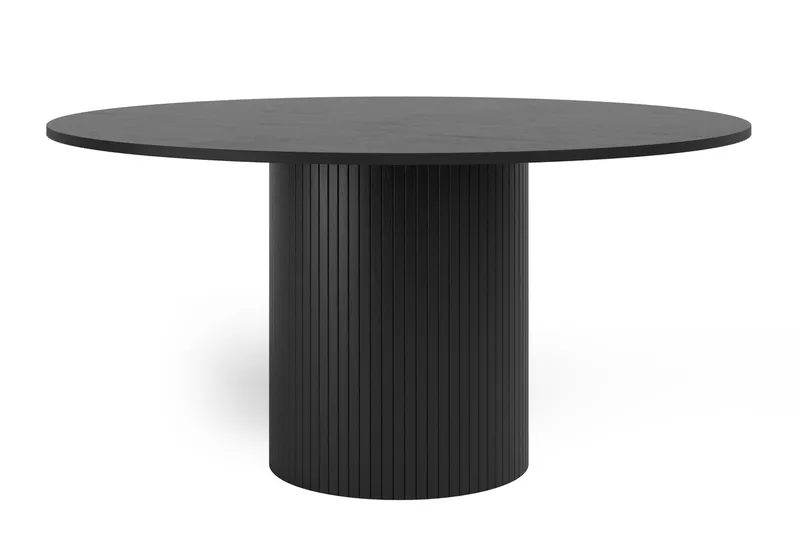 Kopparbo Runt Matbord 150 cm i Svartlaserad Ek - Svart - Möbler - Matplats - Matbord & köksbord