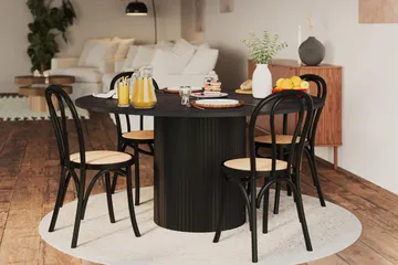Kopparbo Runt Matbord 150 cm - Svartlaserad ek - Möbler - Matplats - Matbord & köksbord