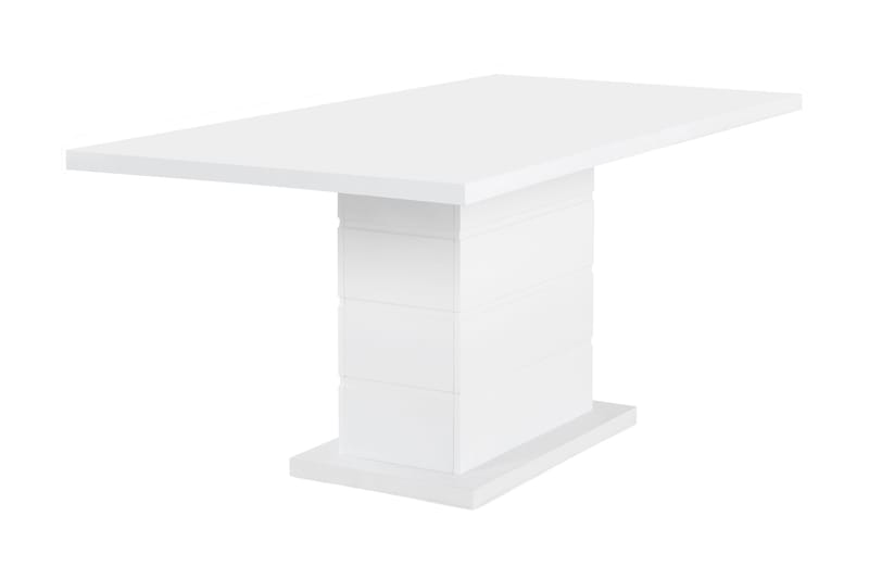 KULMBACH Förlängningsbart Matbord 160 Vit - Möbler - Matplats - Matbord & köksbord