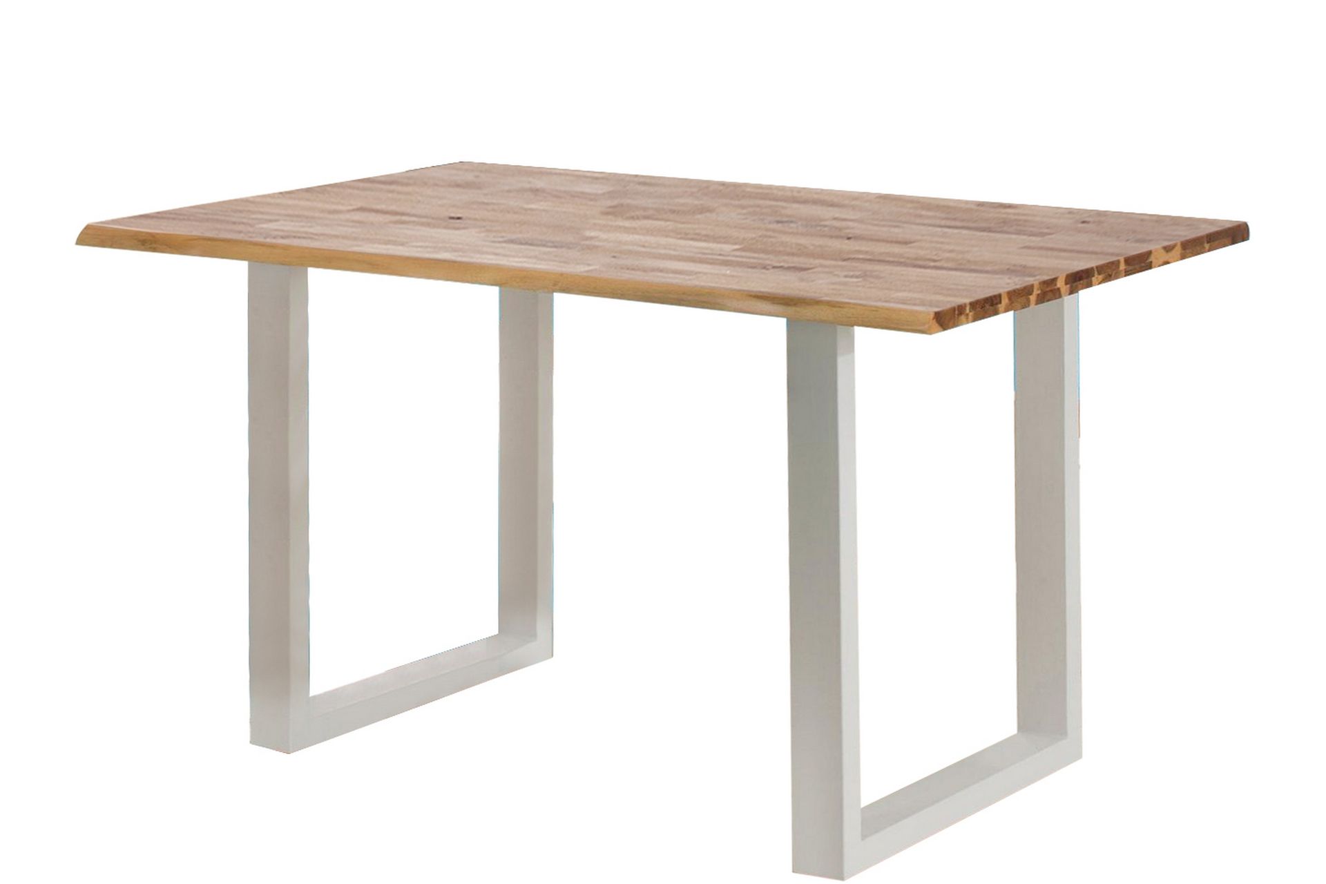 lanius matbord 200 akacia brun/vit -