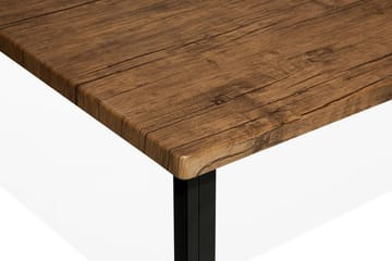 Laredo Rektangulärt Matbord 150 cm i Metall med Valnötsutseende - Mörkbrun - Möbler - Matplats - Matbord & köksbord