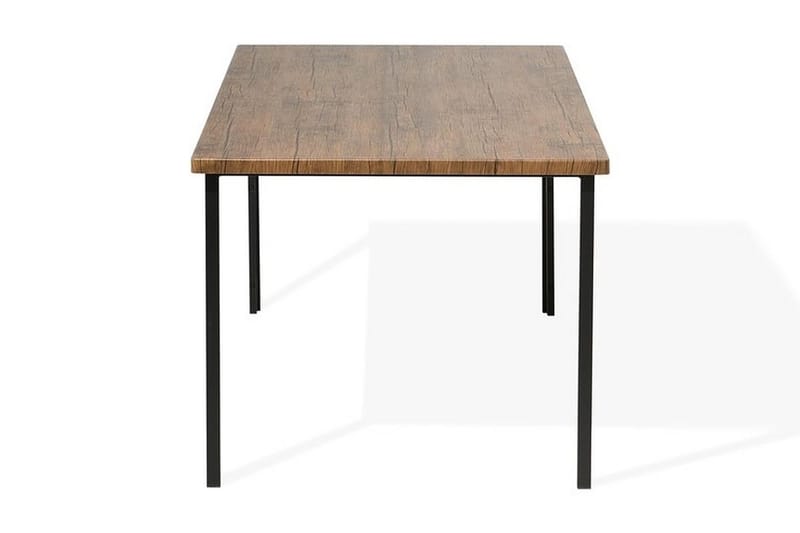 Laredo Rektangulärt Matbord 150 cm i Metall med Valnötsutseende - Mörkbrun - Möbler - Matplats - Matbord & köksbord