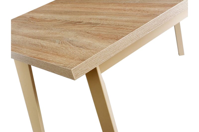 Lavona Utdragbart Rektangulärt Matbord 140 cm i Trä med Ekutseende - Beige - Möbler - Matplats - Matbord & köksbord