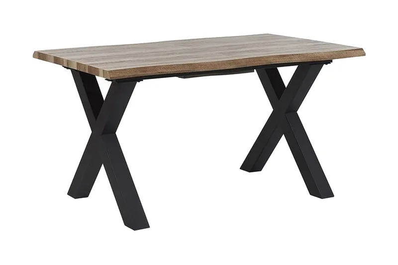 Lawtey Matbord 180 cm Förlängningsbart - Ljus Trä/Svart - Möbler - Matplats - Matbord & köksbord