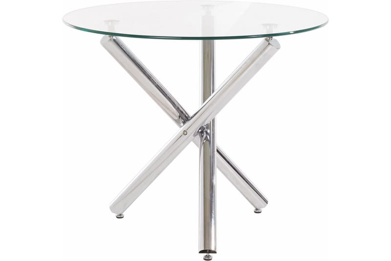 LELIO Matbord 90 Runt Glas Transparent - Möbler - Matplats - Matbord & köksbord