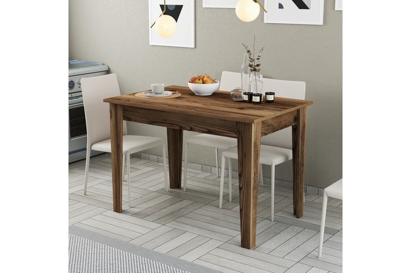 LEVENTS Matbord 110x72 cm Brun - Möbler - Matplats - Matbord & köksbord