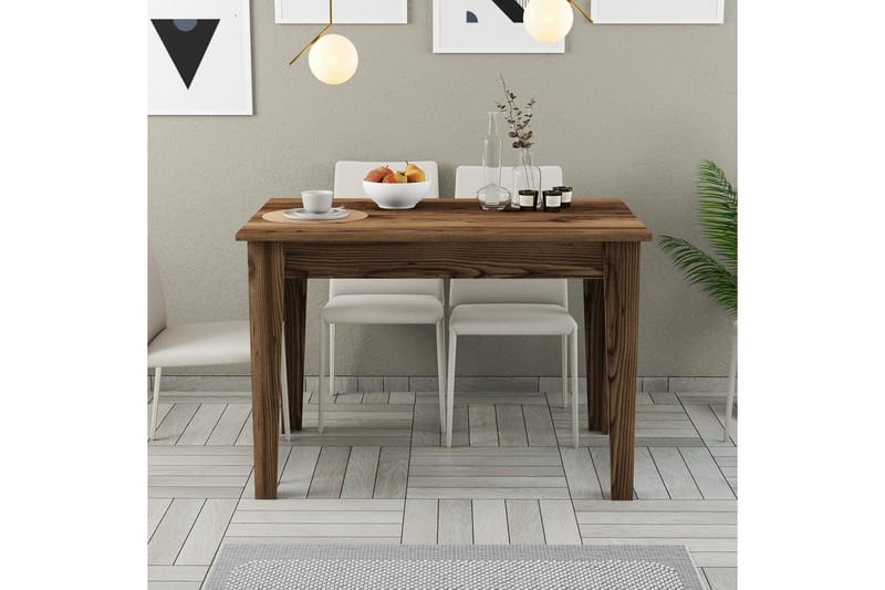 LEVENTS Matbord 110x72 cm Brun - Möbler - Matplats - Matbord & köksbord