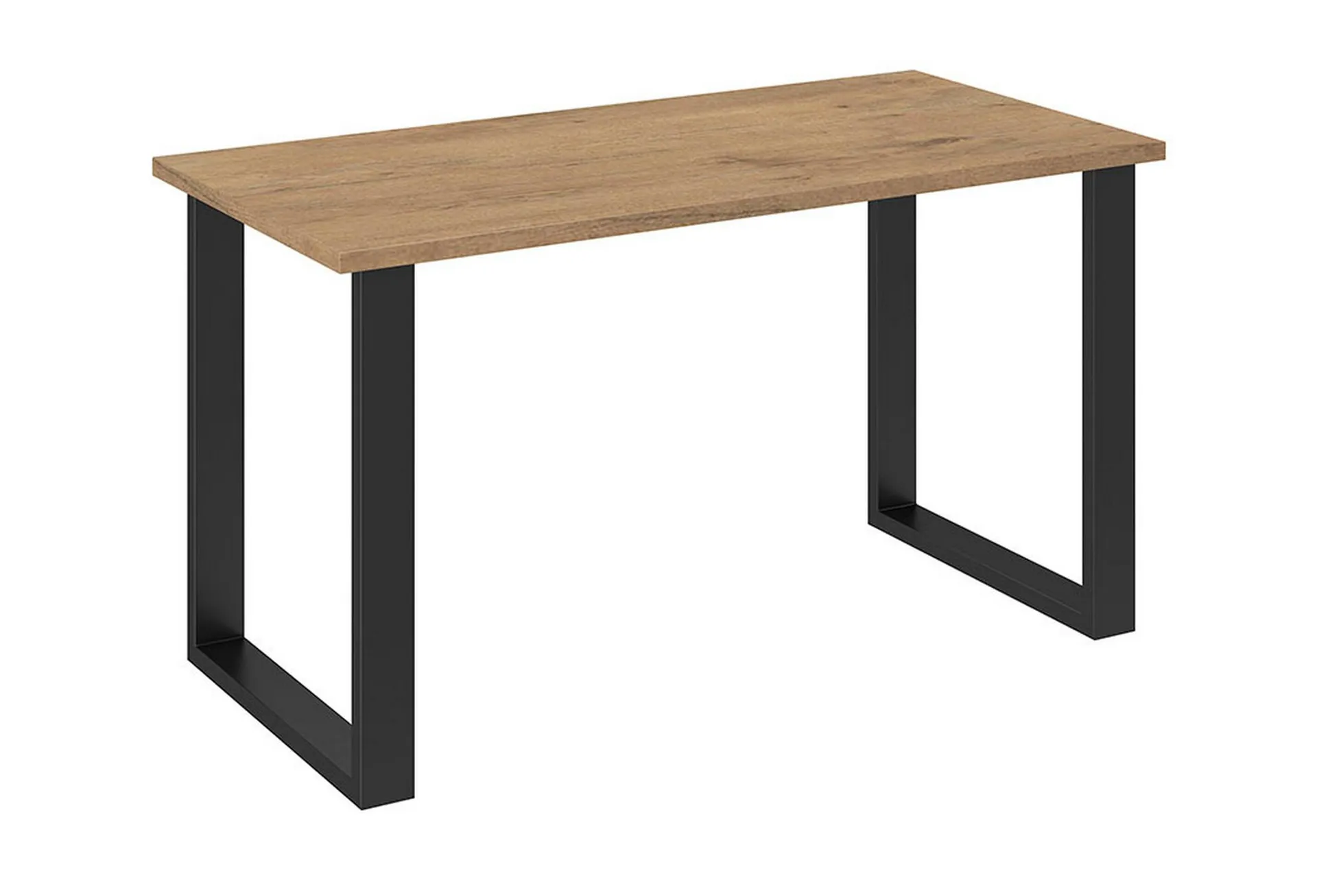 LIGURE Matbord 138 cm Natur/Svart - Ek