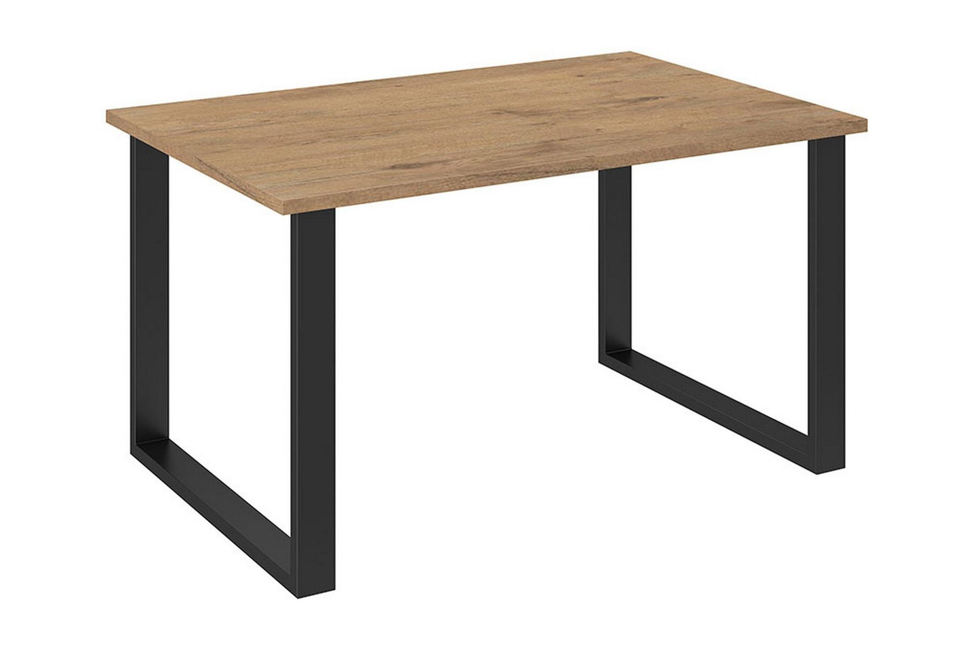 LIGURE Matbord 138 cm Natur/Svart - Mörkbrun