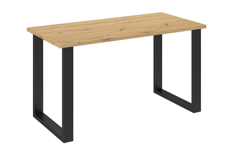 LIGURE Matbord 138 cm Natur/Svart - Möbler - Matplats - Matbord & köksbord