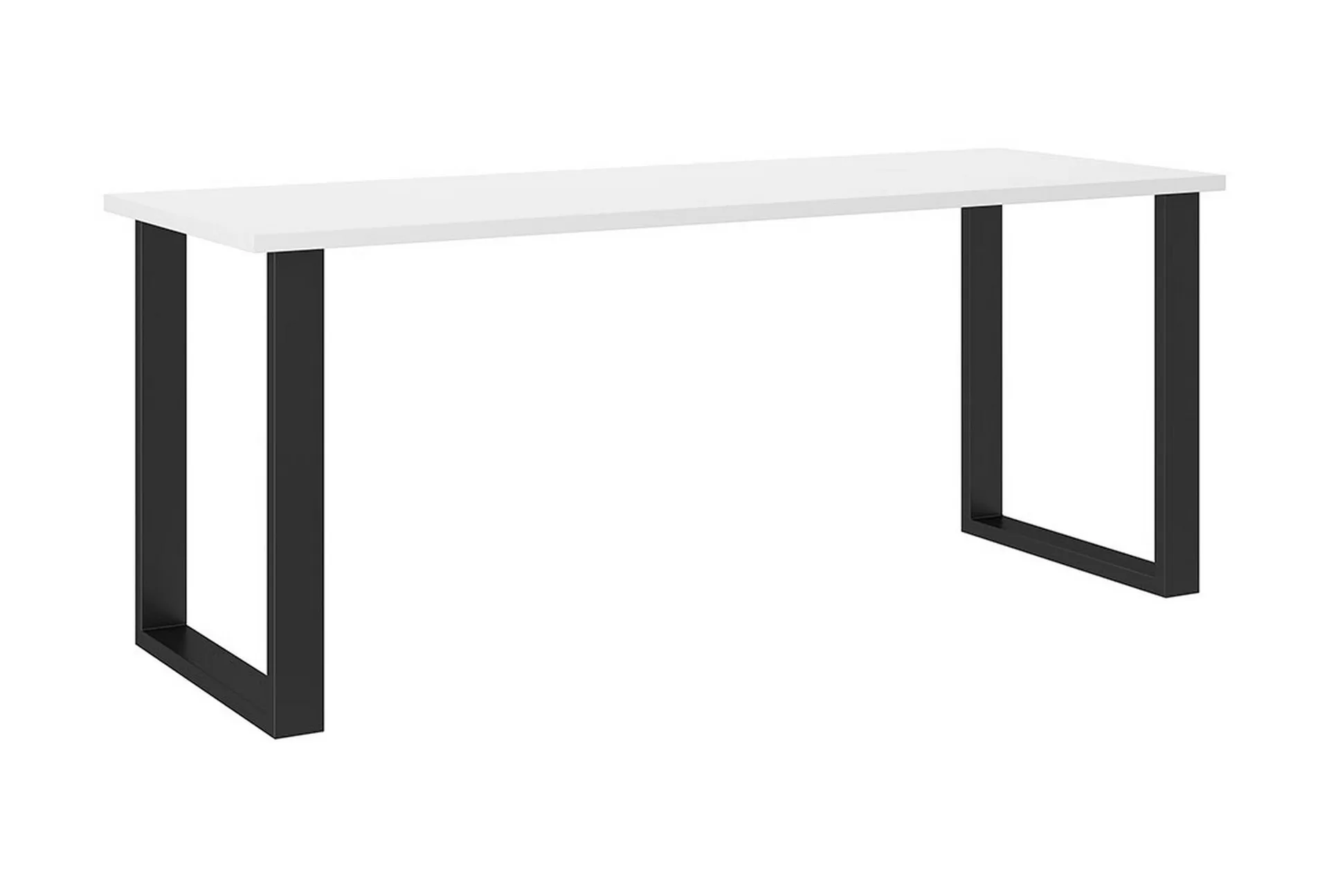 LIGURE Matbord 185 cm Vit/Svart - Svart/Vit