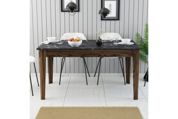 Lissione Matbord 145x88 cm Brun/Svart - Hanah Home - Möbler - Matplats - Matbord & köksbord