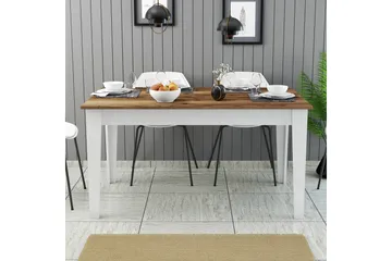 Lissione Matbord 145x88 cm Brun/Vit - Hanah Home - Möbler - Matplats - Matbord & köksbord