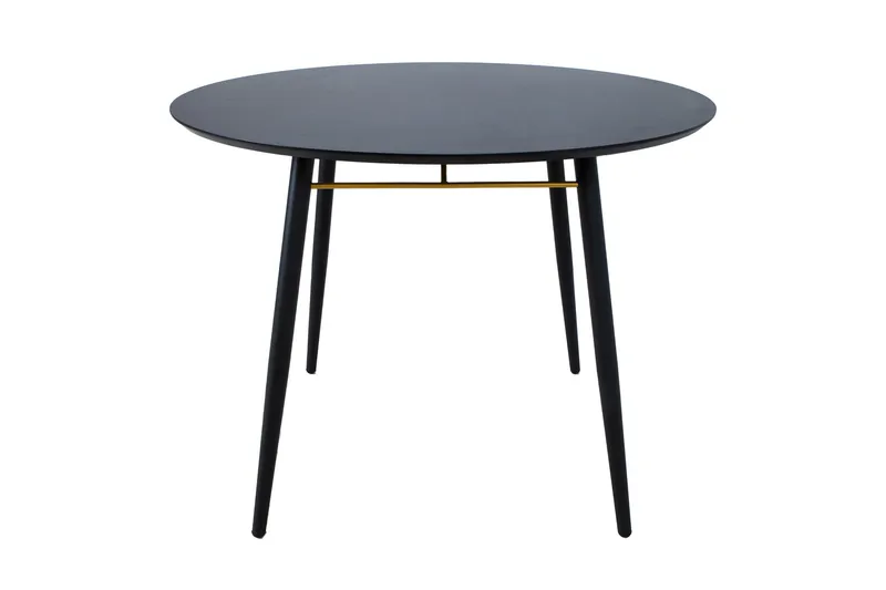 LUXEMBURG Matbord 100 cm Svart/Kopper