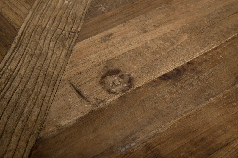 Lyon Runt Matbord 150 cm - Vintage / Natur / Vit / Trä - Möbler - Matplats - Matbord & köksbord