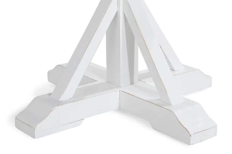 Lyon Vintage Matbord 120 cm Rund - Natur/Vit - Möbler - Matplats - Matbord & köksbord