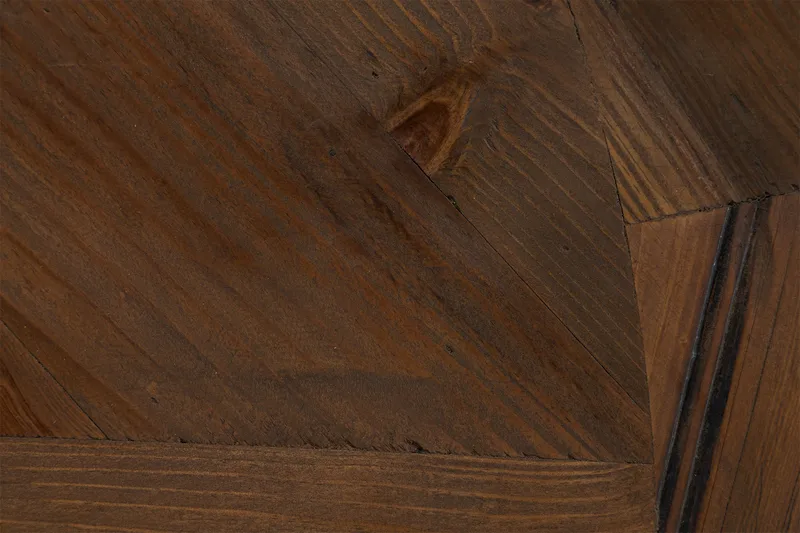 Lyon Vintage Matbord 120 cm Rund - Natur/Vit - Möbler - Matplats - Matbord & köksbord