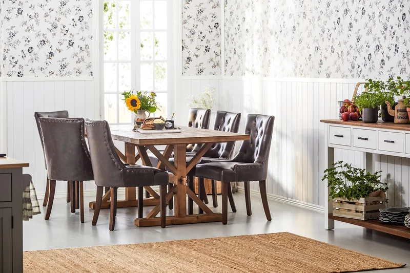 Lyon Vintage Matbord 200x100 cm - Vintage Natur - Möbler - Matplats - Matbord & köksbord