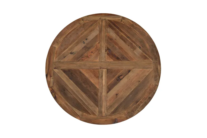 Lyon Vintage Runt Matbord 150 cm för 6 personer - Vintage / Alm / Trä - Möbler - Matplats - Matbord & köksbord