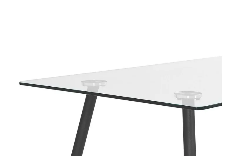 Maceys Matbord 140 cm - Glas/Svart - Möbler - Matplats - Matbord & köksbord