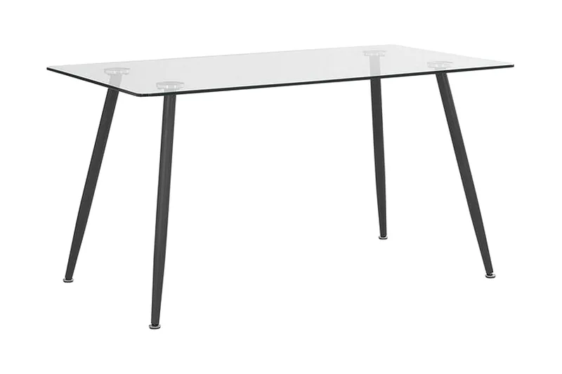 Maceys Matbord 140 cm - Glas/Svart - Möbler - Matplats - Matbord & köksbord