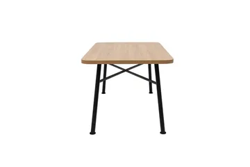 Makwana Rektangulärt Matbord 160 cm i Trä med Metallben - Natural - Möbler - Matplats - Matbord & köksbord