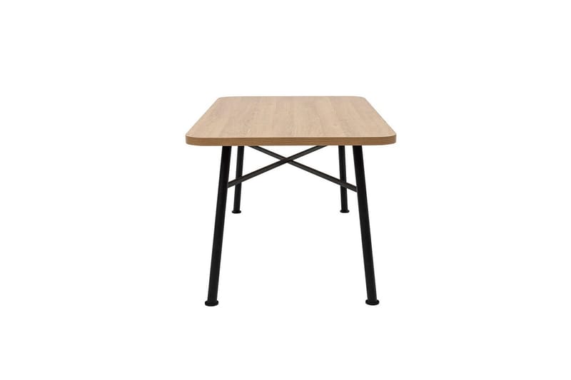 Makwana Rektangulärt Matbord 160 cm i Trä med Metallben - Natural - Möbler - Matplats - Matbord & köksbord