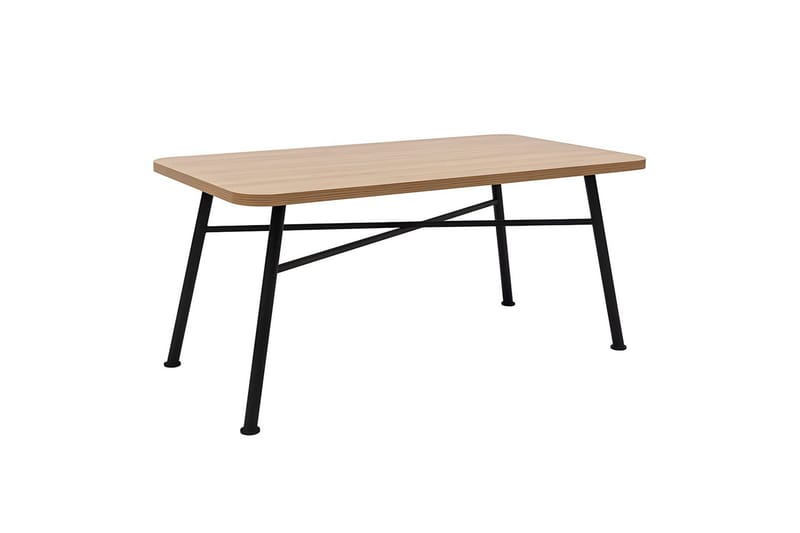 Makwana Rektangulärt Matbord 160 cm i Trä med Metallben - Natural - Möbler - Matplats - Matbord & köksbord