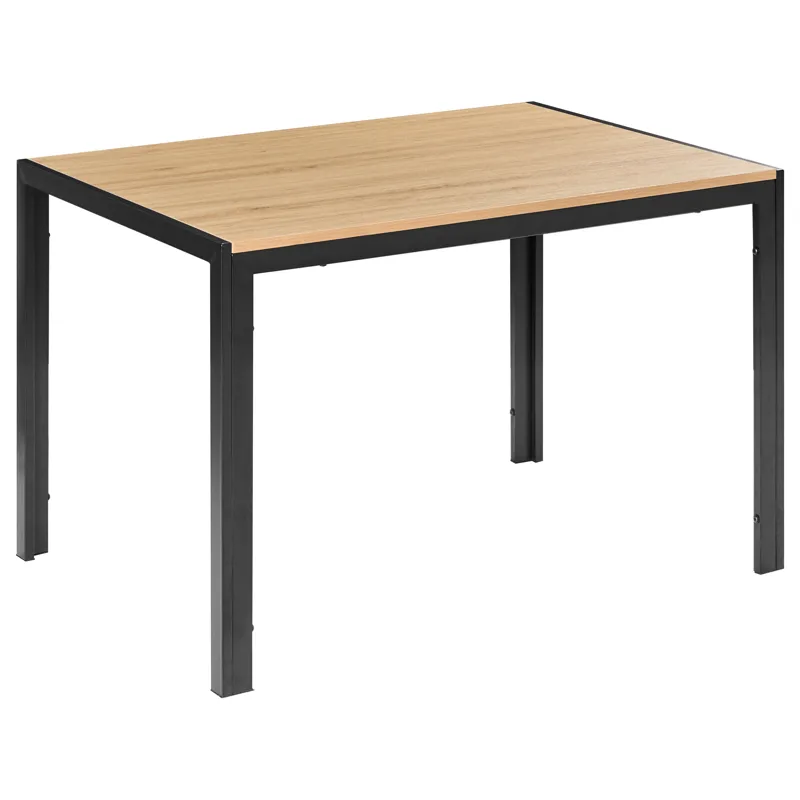 Matbord Mann 120 cm, Ljusbrun, Svart