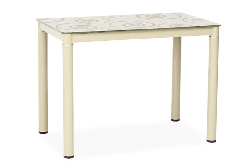 MARBA Matbord 80 cm Glas/Beige - Möbler - Matplats - Matbord & köksbord